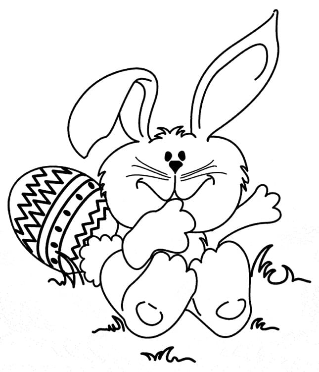 Easter Bunny coloring page - Download, Print or Color Online for Free