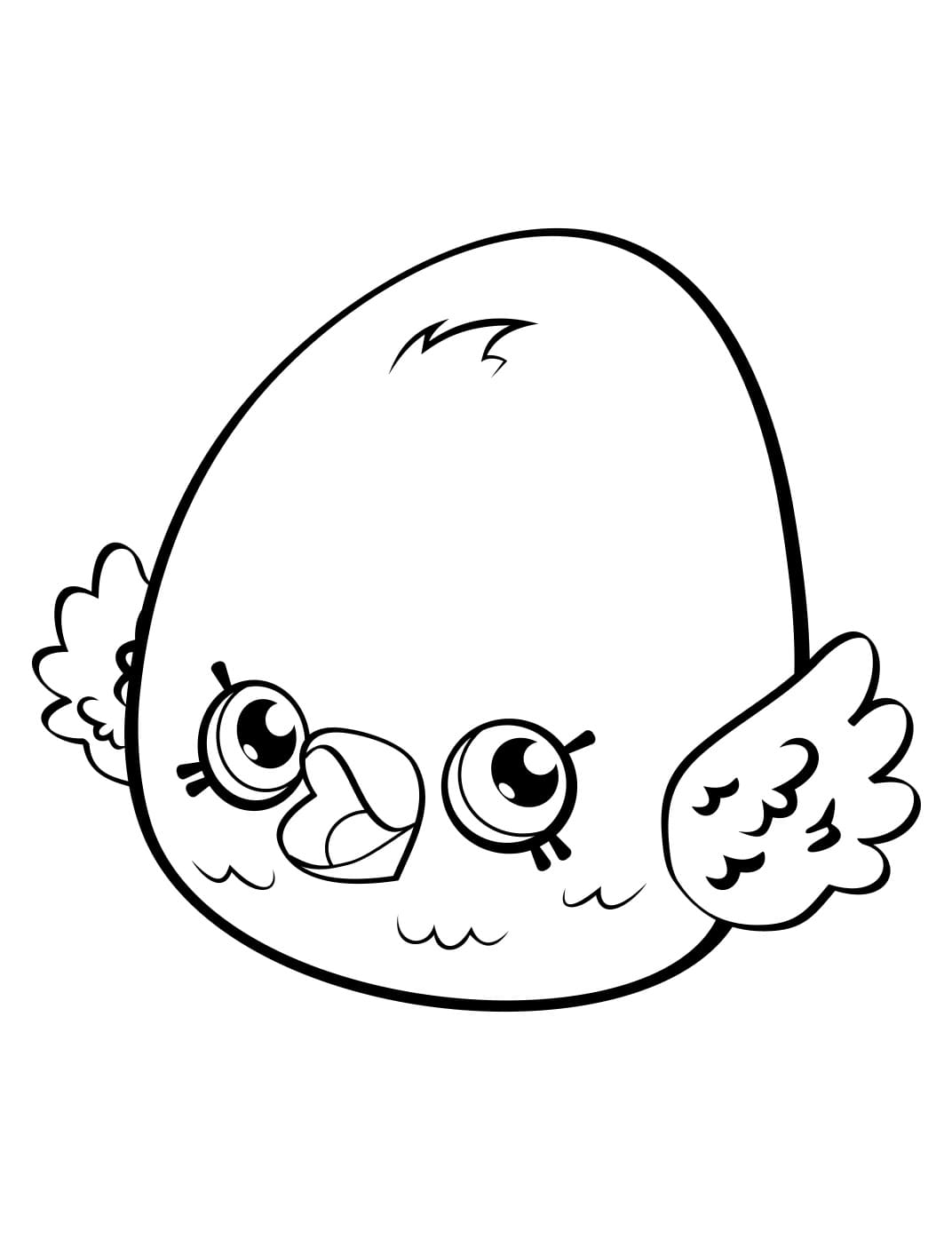 Eggchic Shopkins Season 4 coloring page