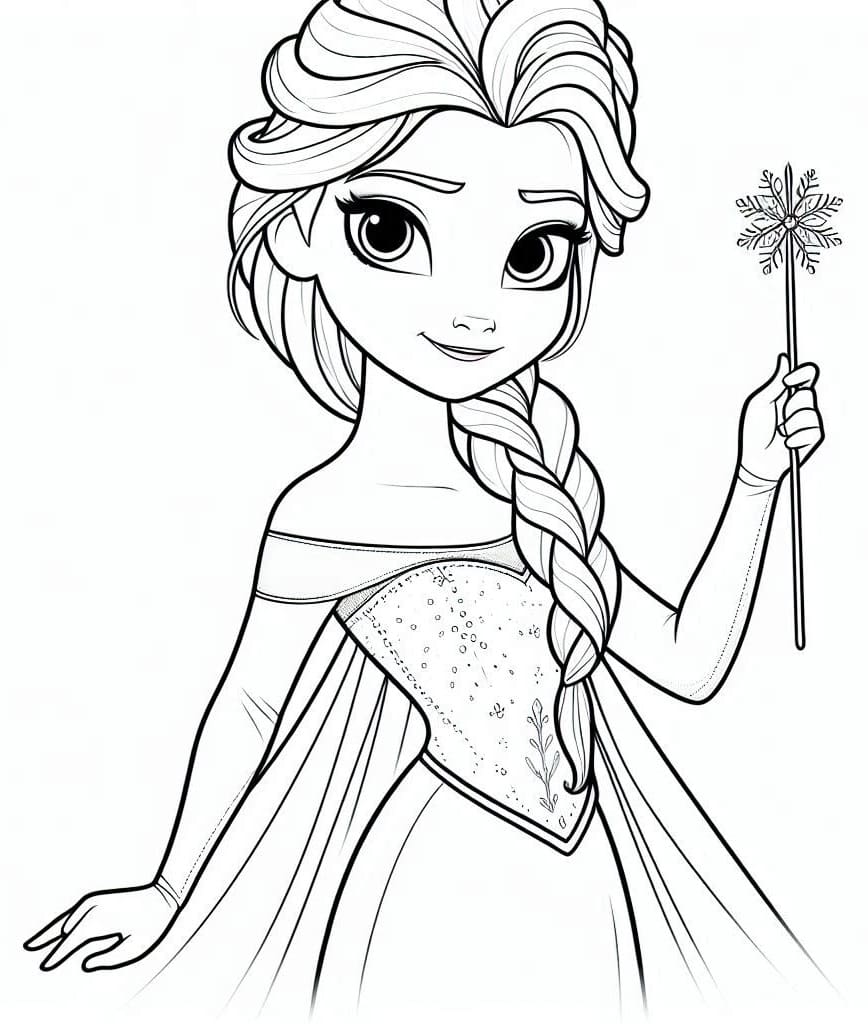 Elsa and Magic Wand