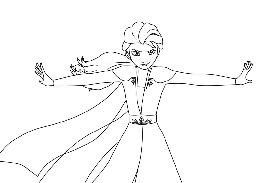 Elsa is Awesome coloring page