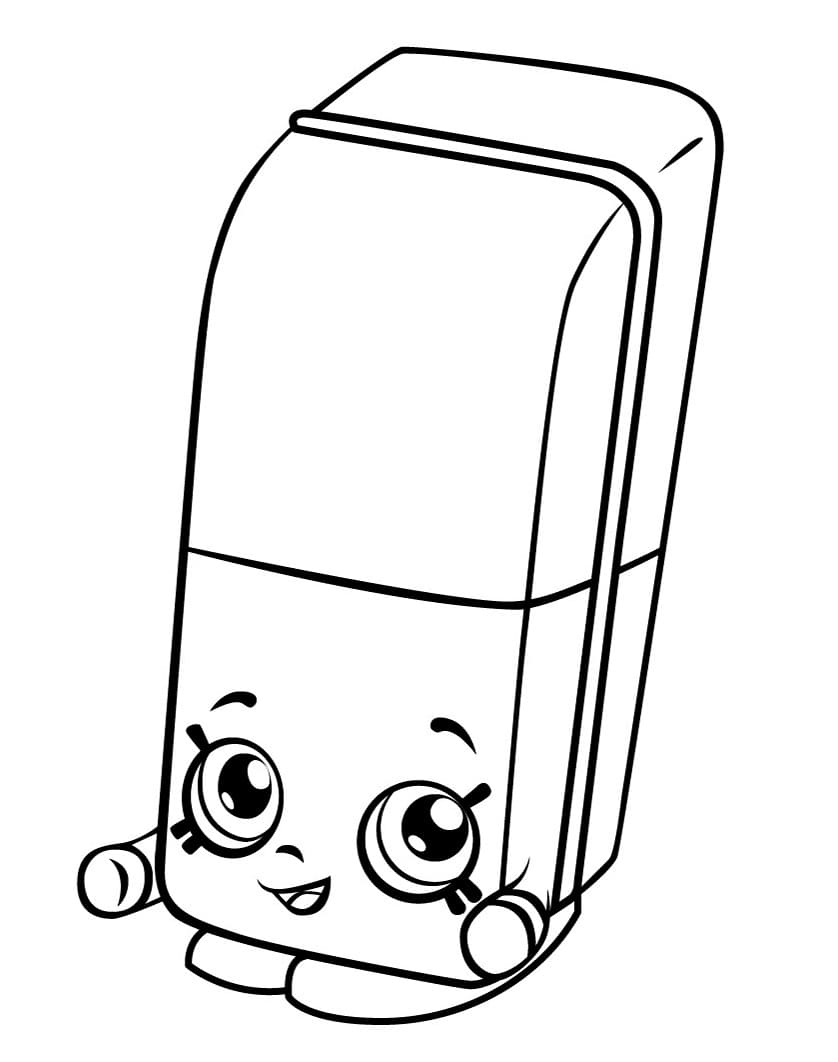 Erica Eraser Shopkins Season 3 coloring page