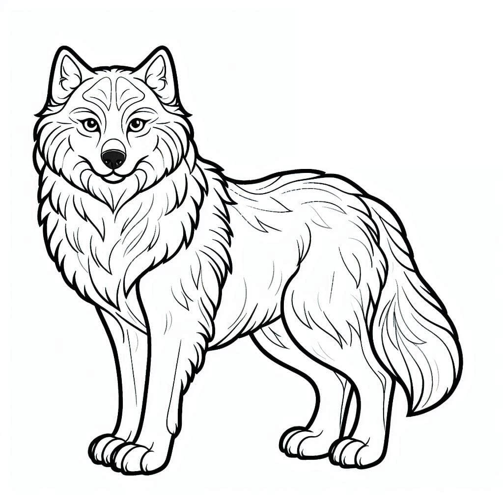 Free Drawing of Wolf