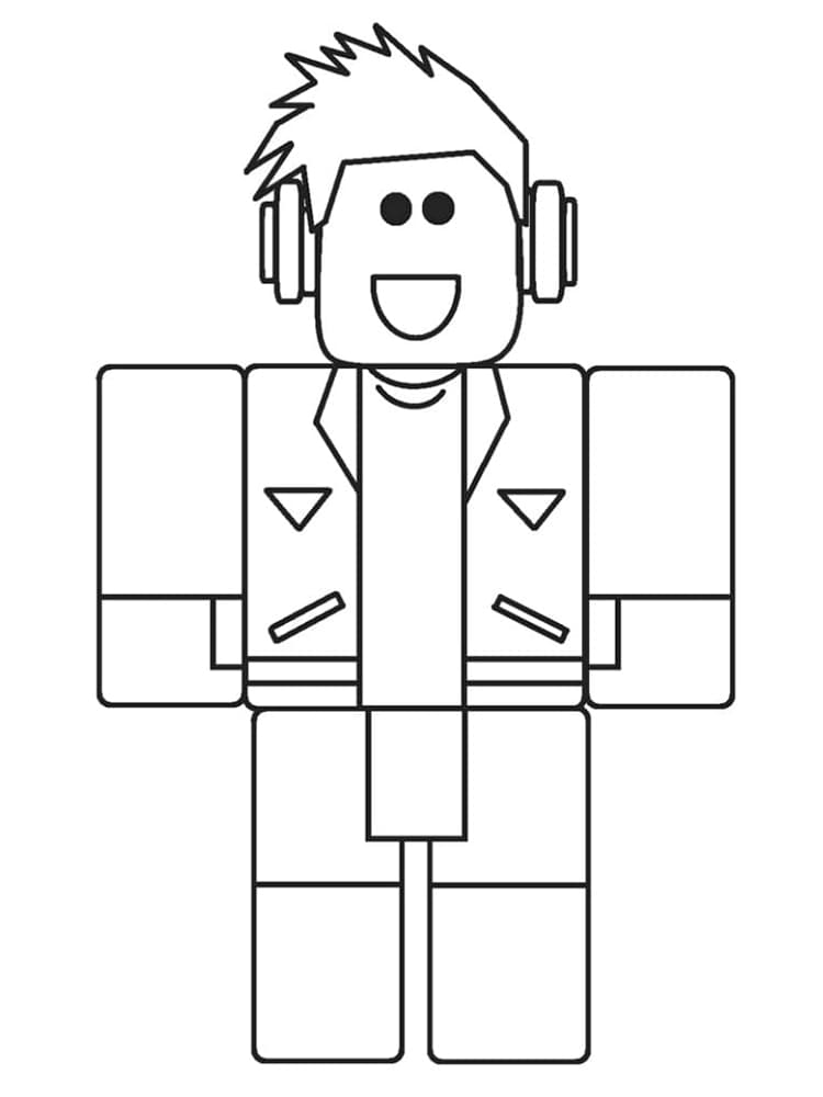 Free Printable Roblox coloring page