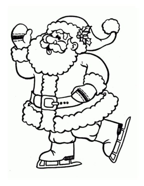Free Printable Santa coloring page Download Print or Color Online