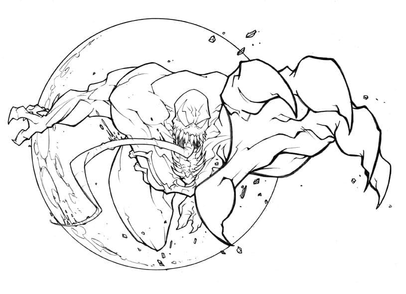 Free Venom Printable coloring page