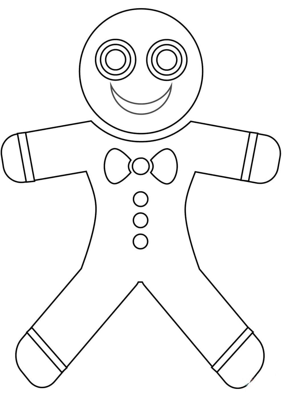 Gingerbread Man 1 coloring page