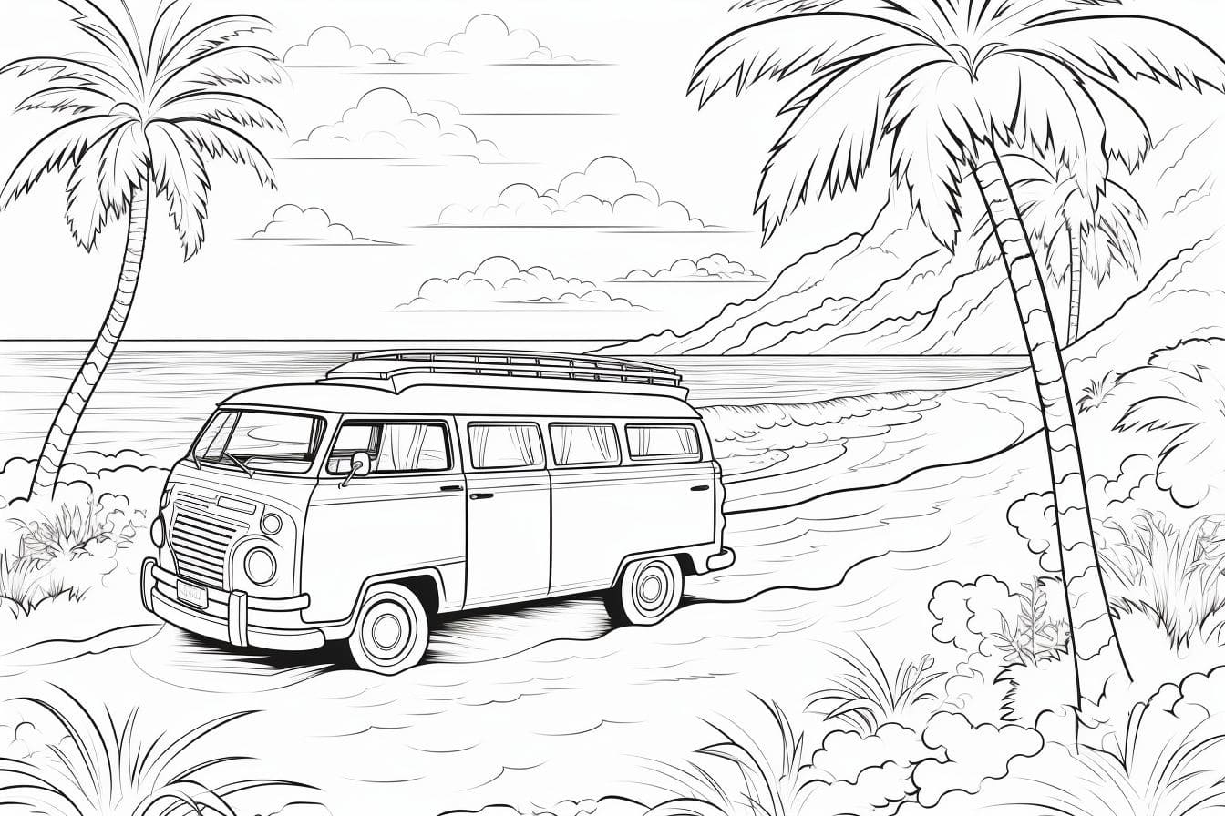 Go To The Beach coloring page