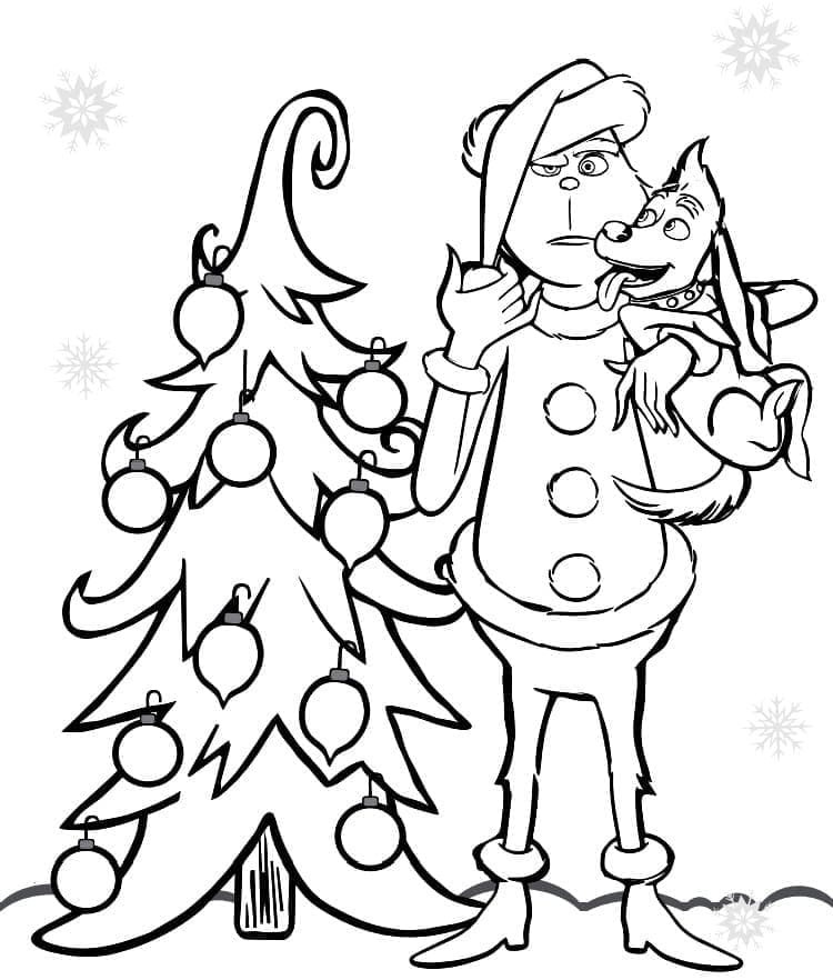 how the grinch stole christmas character coloring pages