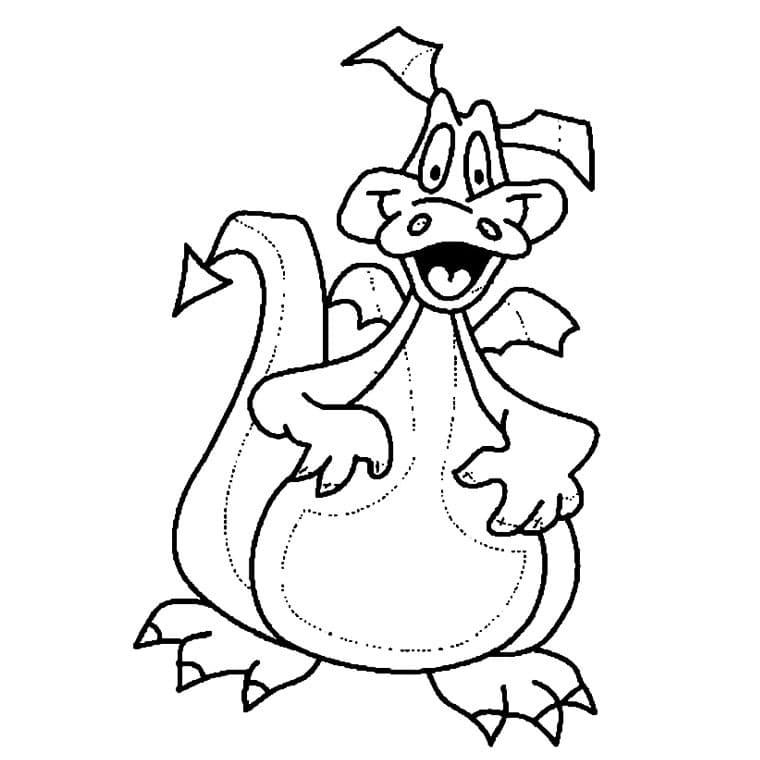 Happy Dragon Printable