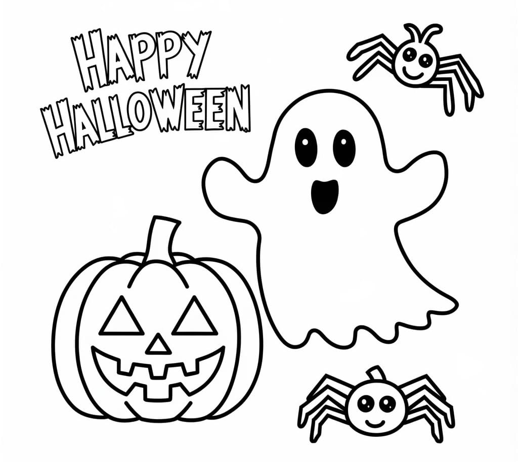 Happy Halloween Picture coloring page