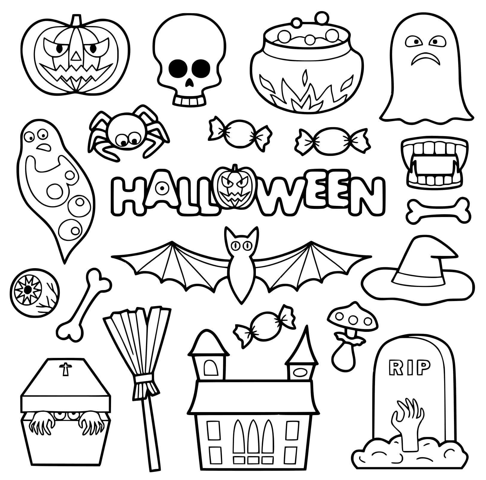 Happy Halloween Symbols