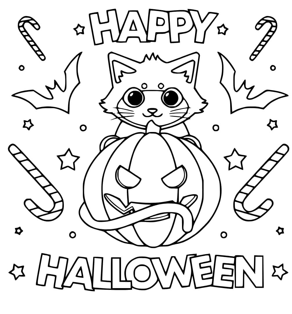 Happy Halloween with Cat