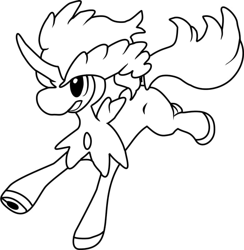Keldeo Pokemon coloring page - Download, Print or Color Online for Free