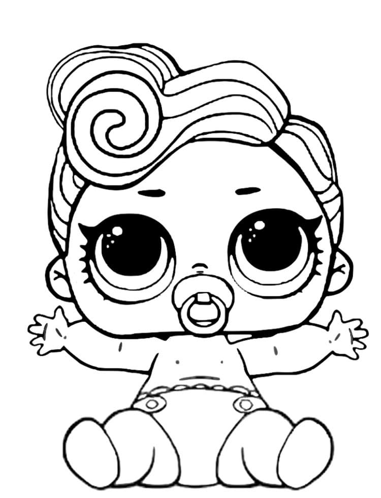 Lil Funky Q.T. LOL Surprise Doll coloring page
