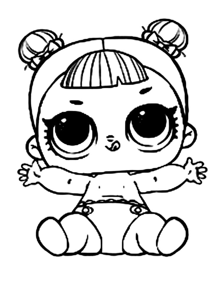 Lil Midnight LOL Surprise Doll coloring page