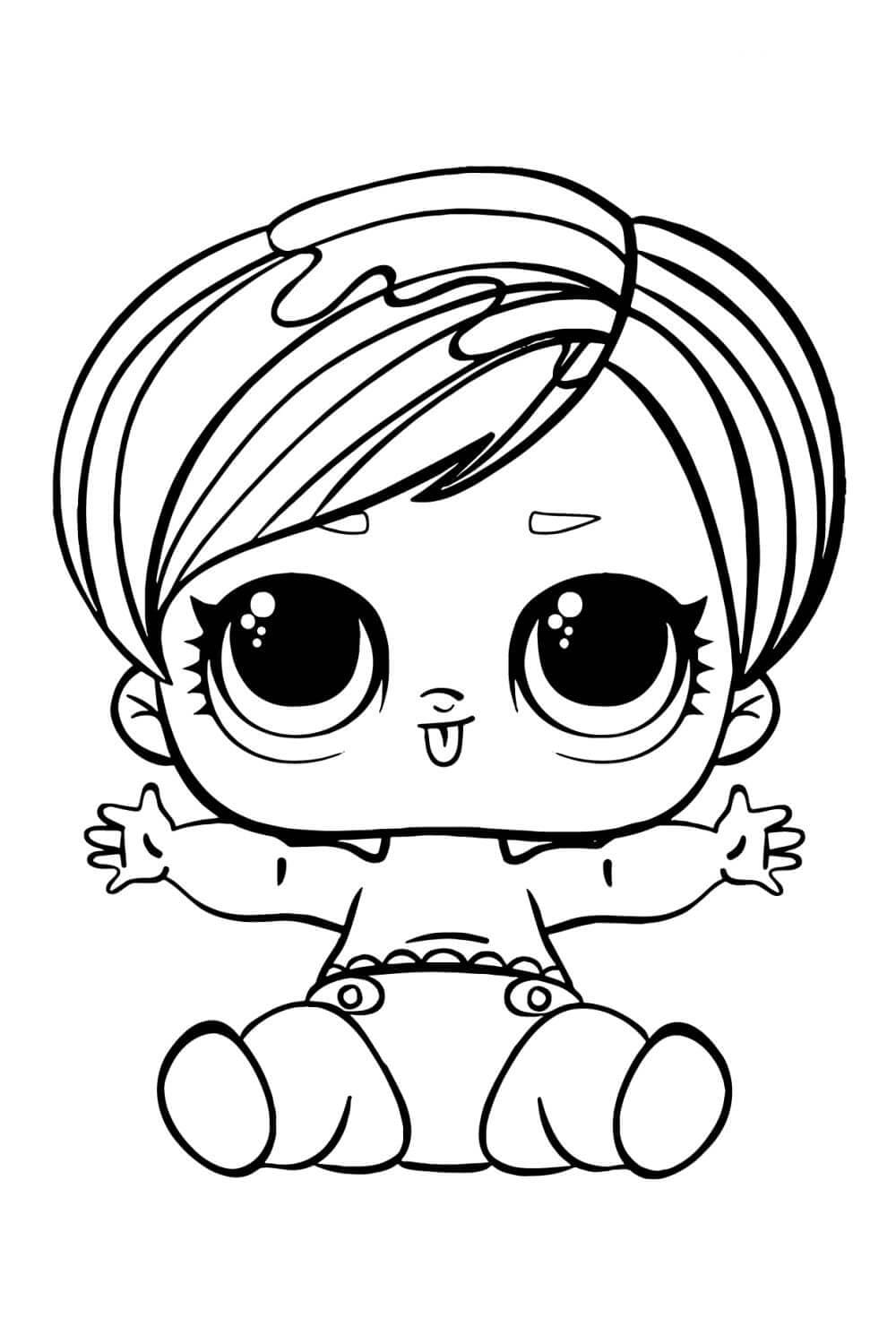 Lil Splatters LOL Doll coloring page