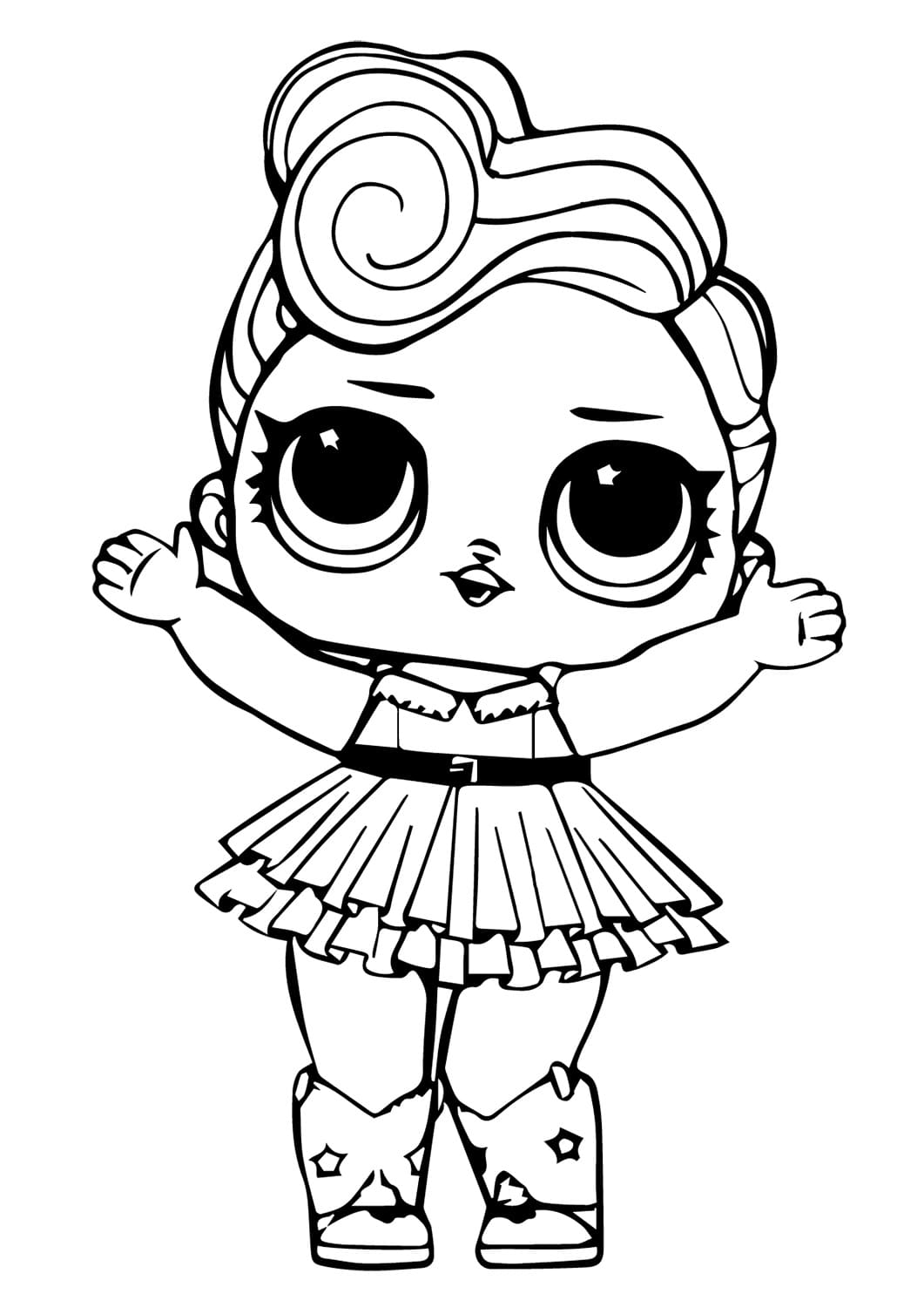 Luxe Lol Surprise Doll coloring page