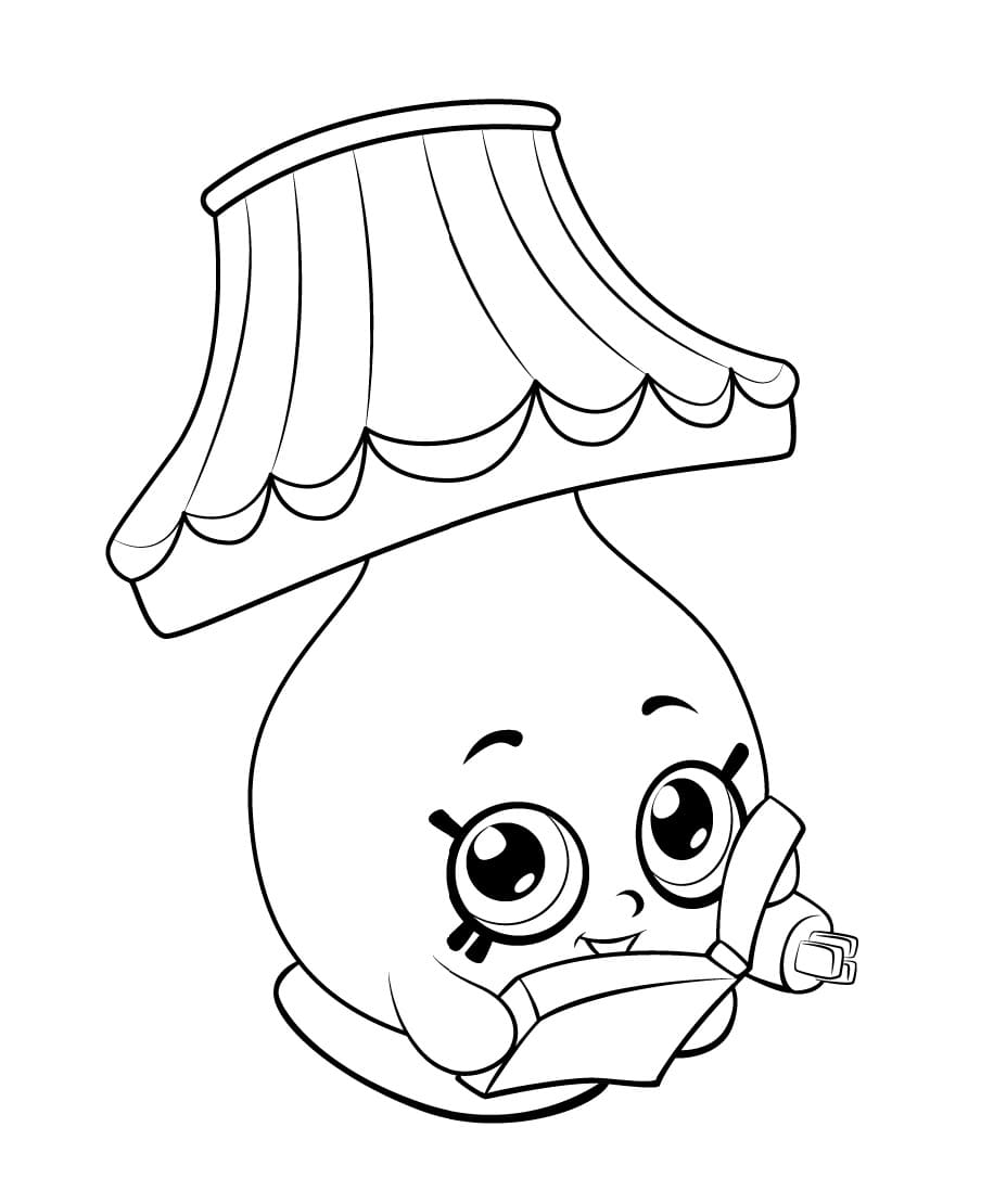 Lynn Lamp Shopkins Season 5 coloring page