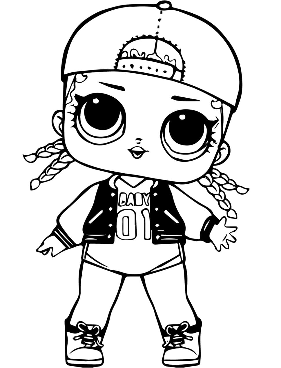 M.C. Swag Lol Surprise Doll coloring page
