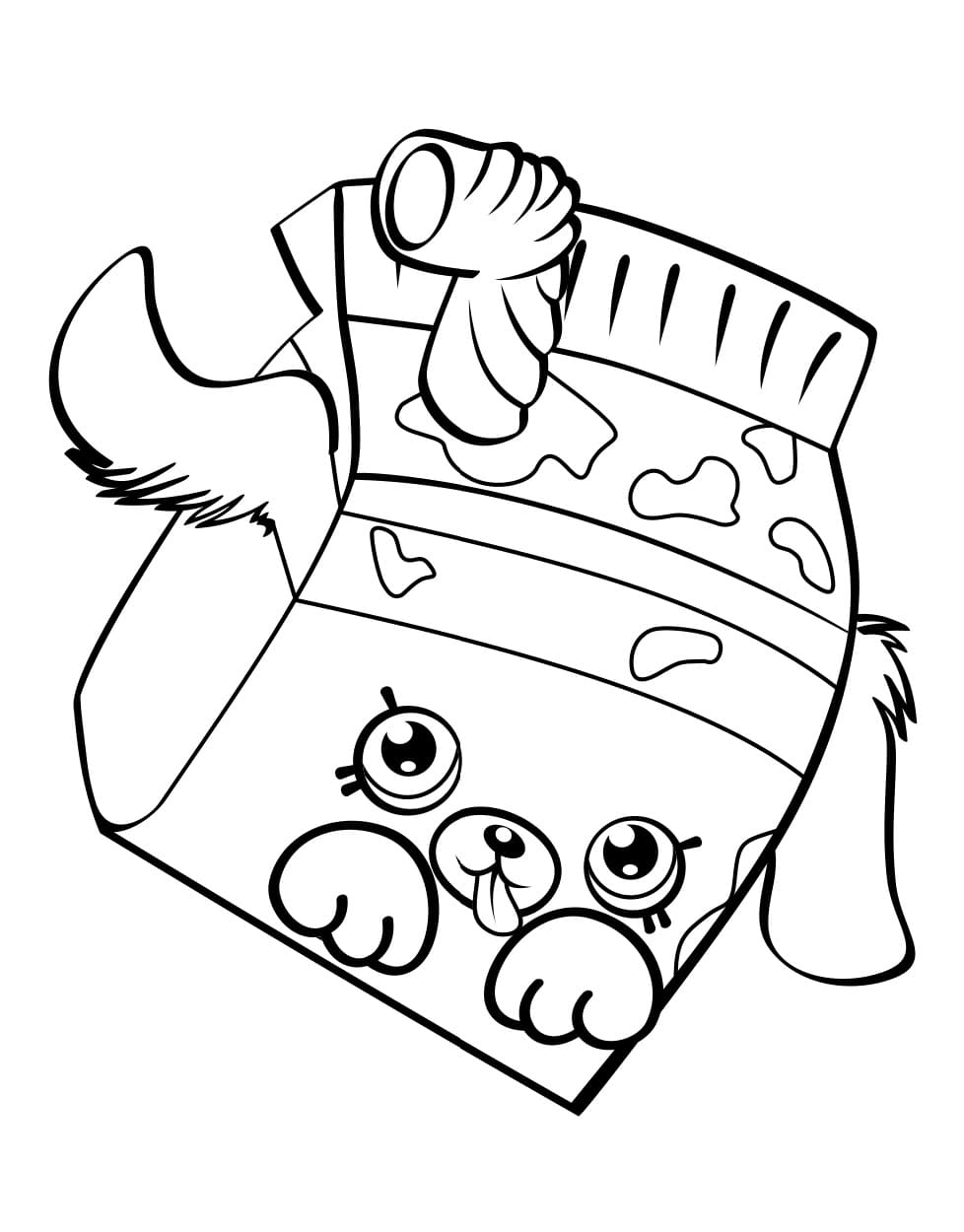 Milk Bud Shopkins Season 4 coloring page