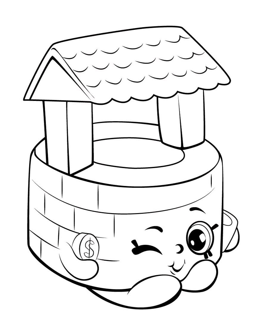 Penny Wishing Well Shopkins Season 5 coloring page