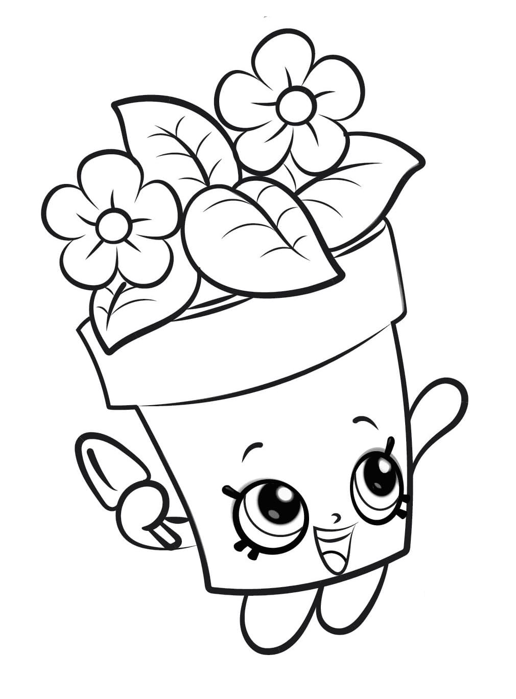 Peta Plant Shopkins Season 4 coloring page