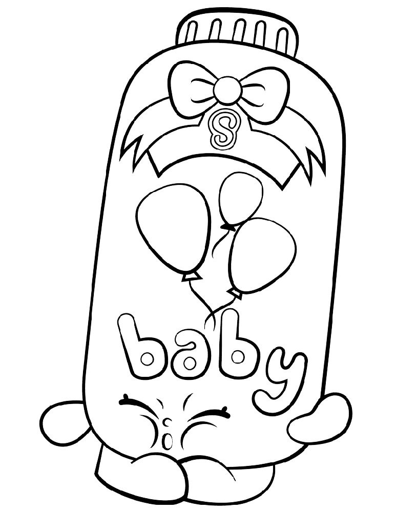 Powder Baby Puff Shopkins Season 2 coloring page