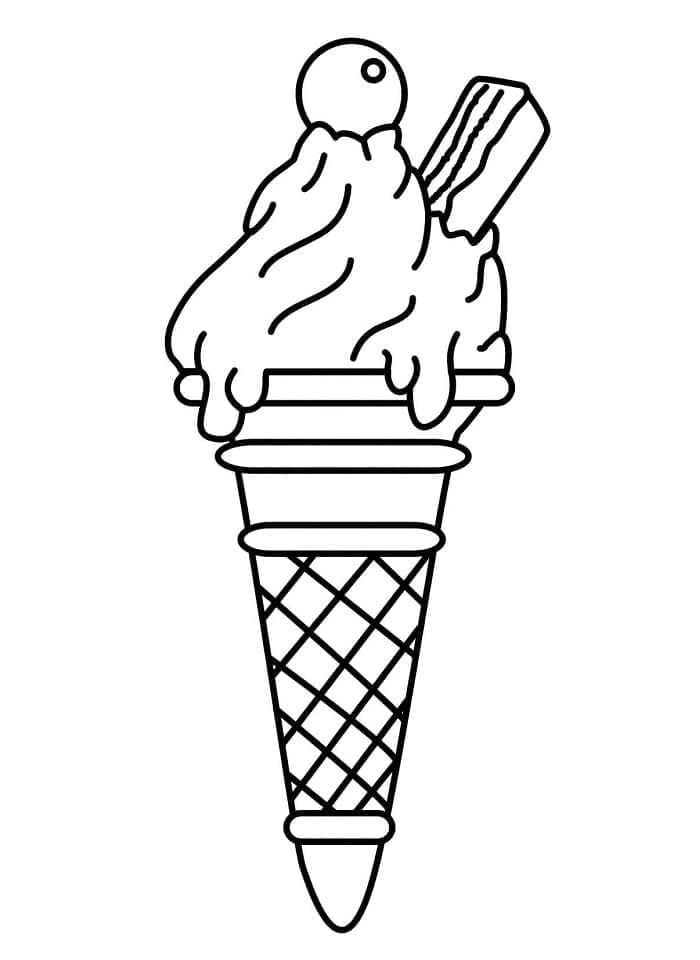 Printable An Ice Cream coloring page