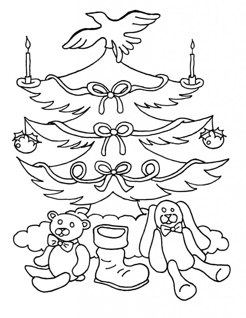 Printable Christmas Tree Coloring Page Download Print Or Color 