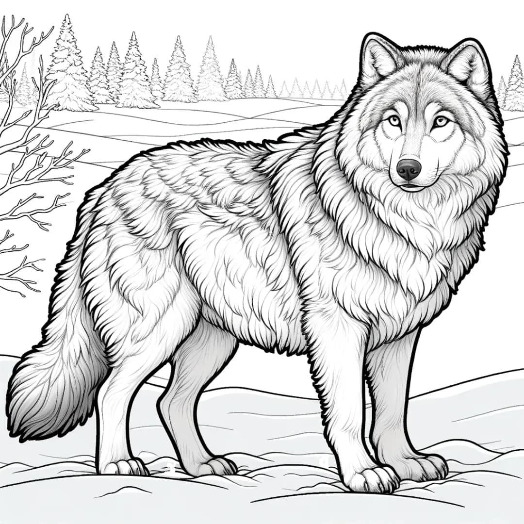 Realistic Wolf