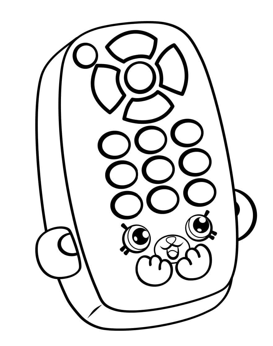 Rita Remote Shopkins Season 4 coloring page