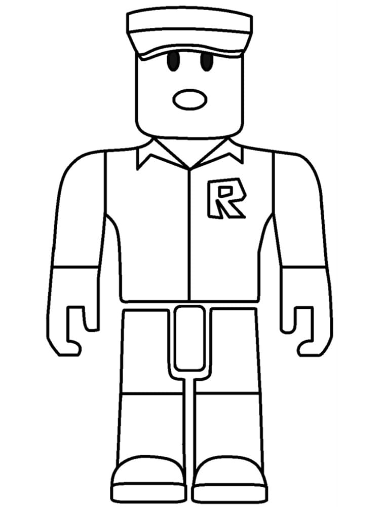 Roblox Player coloring page