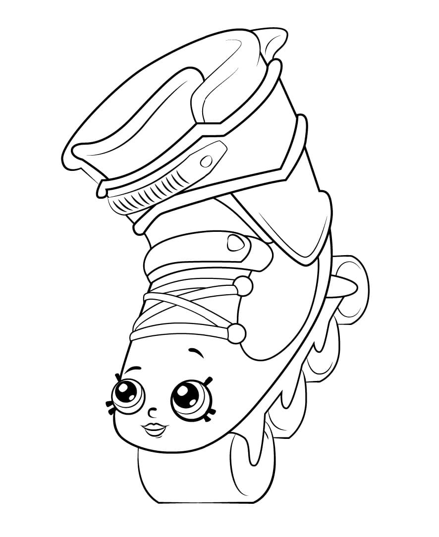 Rollerblades Shopkins Season 5 coloring page