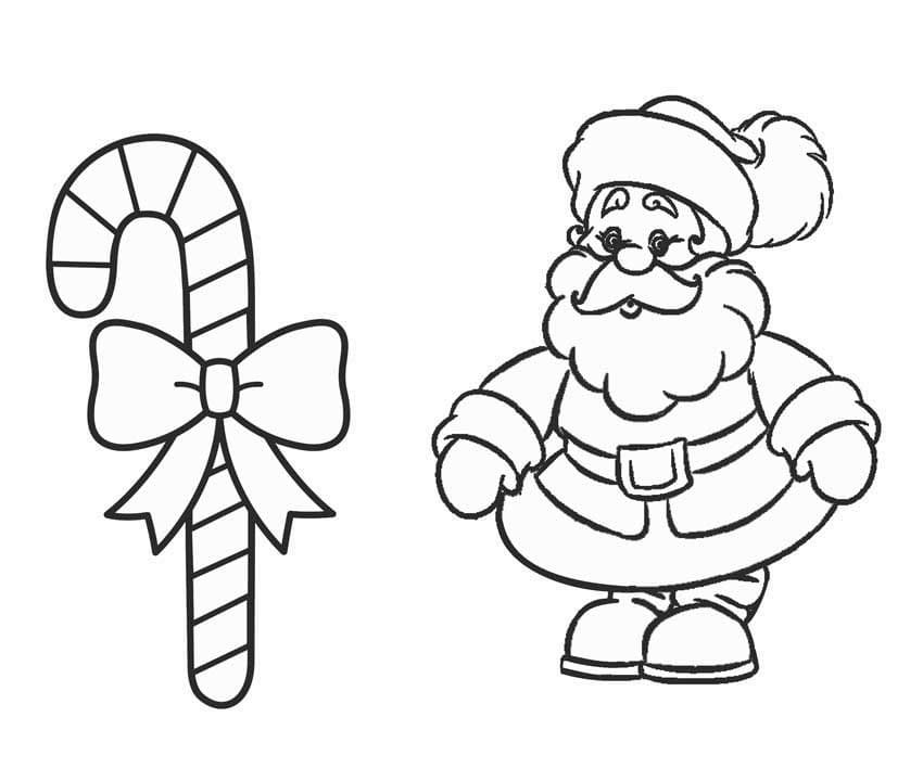 christmas candy canes coloring pages