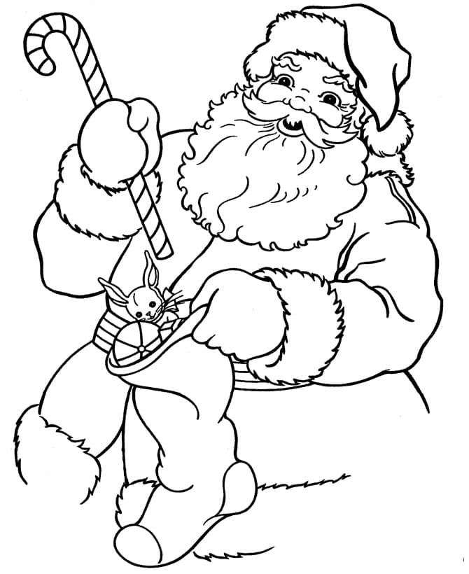 Santa Free coloring page