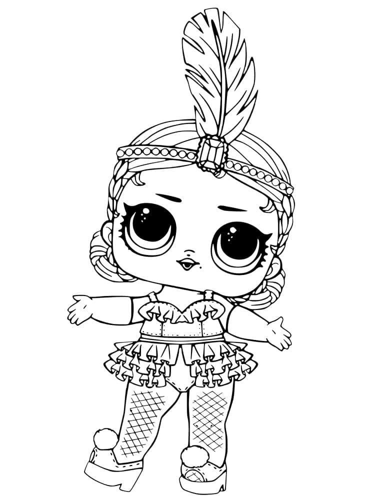 Showbaby Lol Surprise Doll coloring page