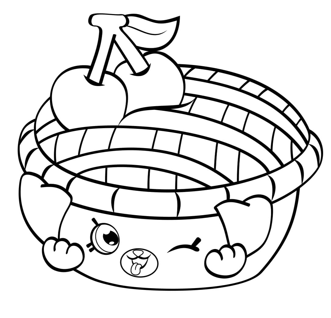 Shy Pie Shopkins Season 5 coloring page