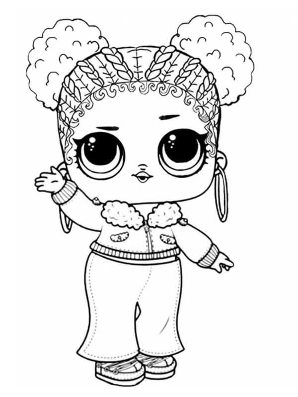 Snow Jamz LOL Surprise Doll coloring page