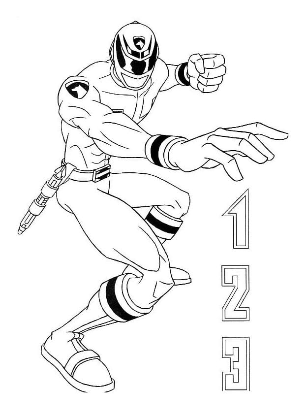 SPD Ranger coloring page