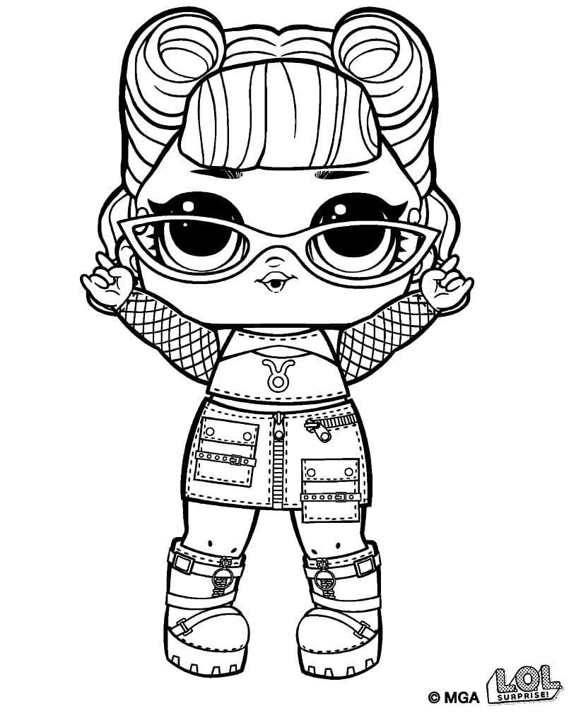 Stomps LOL Surprise Doll coloring page