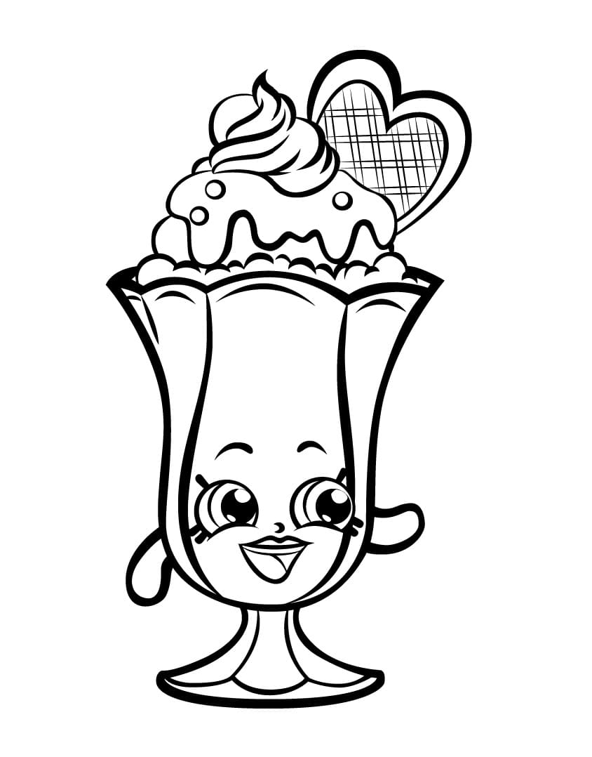 Suzie Sundae Shopkins Season 3 coloring page