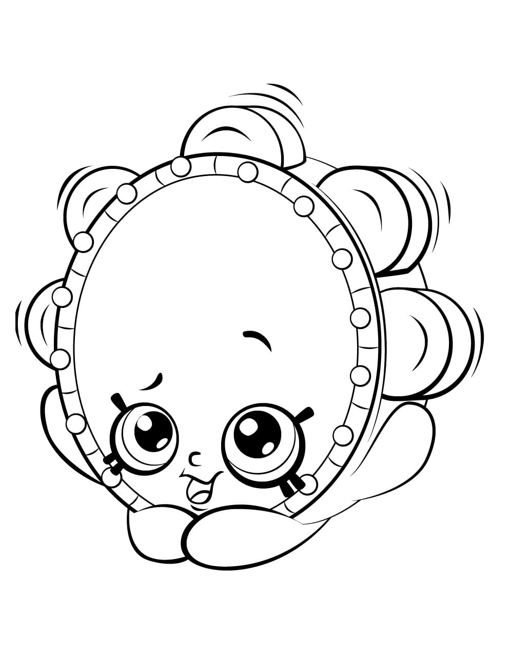 Tammy Tambourine Shopkins Season 5 coloring page