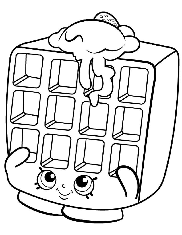 Waffle Sue Shopkins Season 2 coloring page