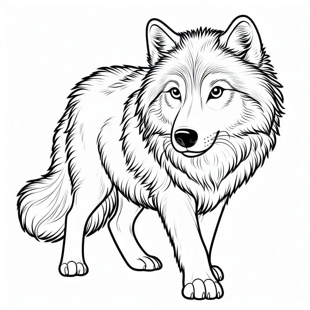 Wolf Image coloring page