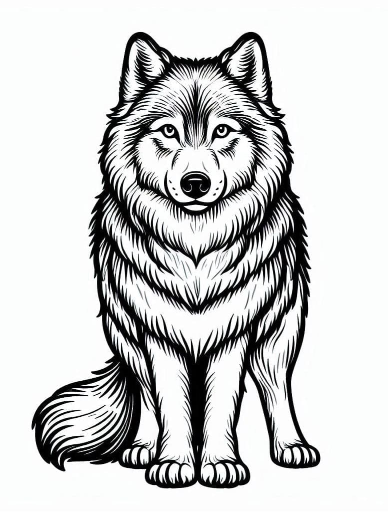 Wolf to Print coloring page