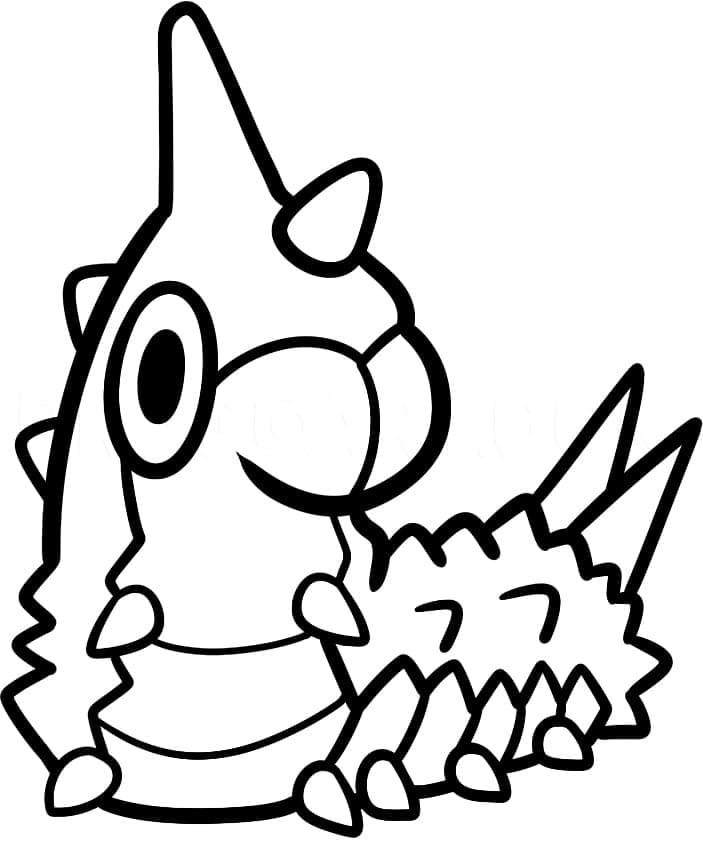 Wurmple Pokemon coloring page - Download, Print or Color Online for Free