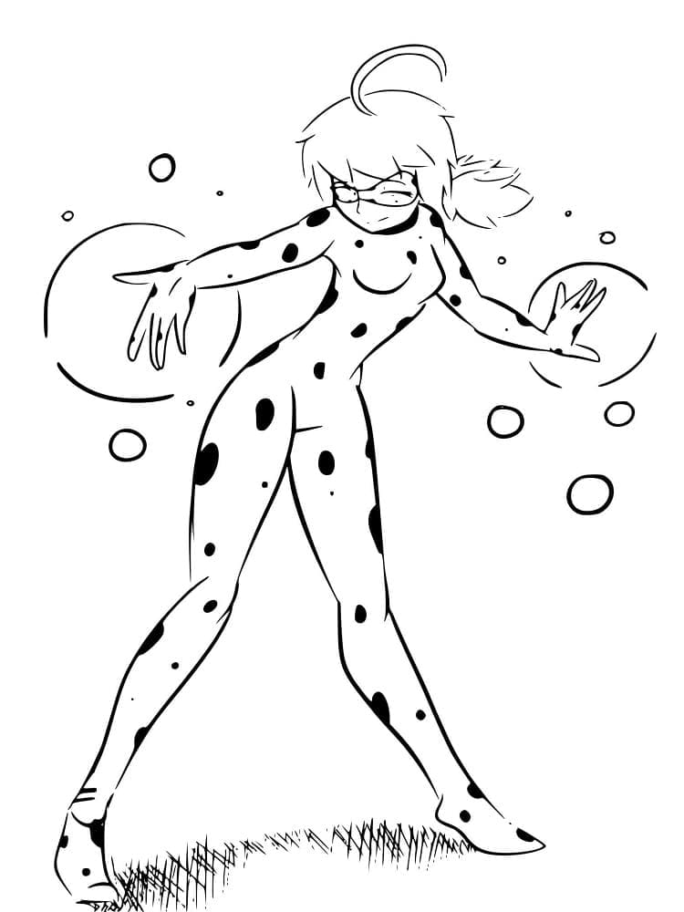 Amazing Miraculous Ladybug coloring page