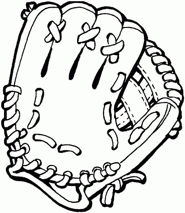 Baseball Glove coloring page