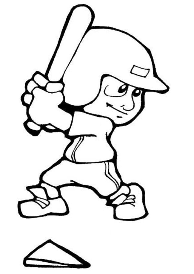Baseball Player Coloring Pages 