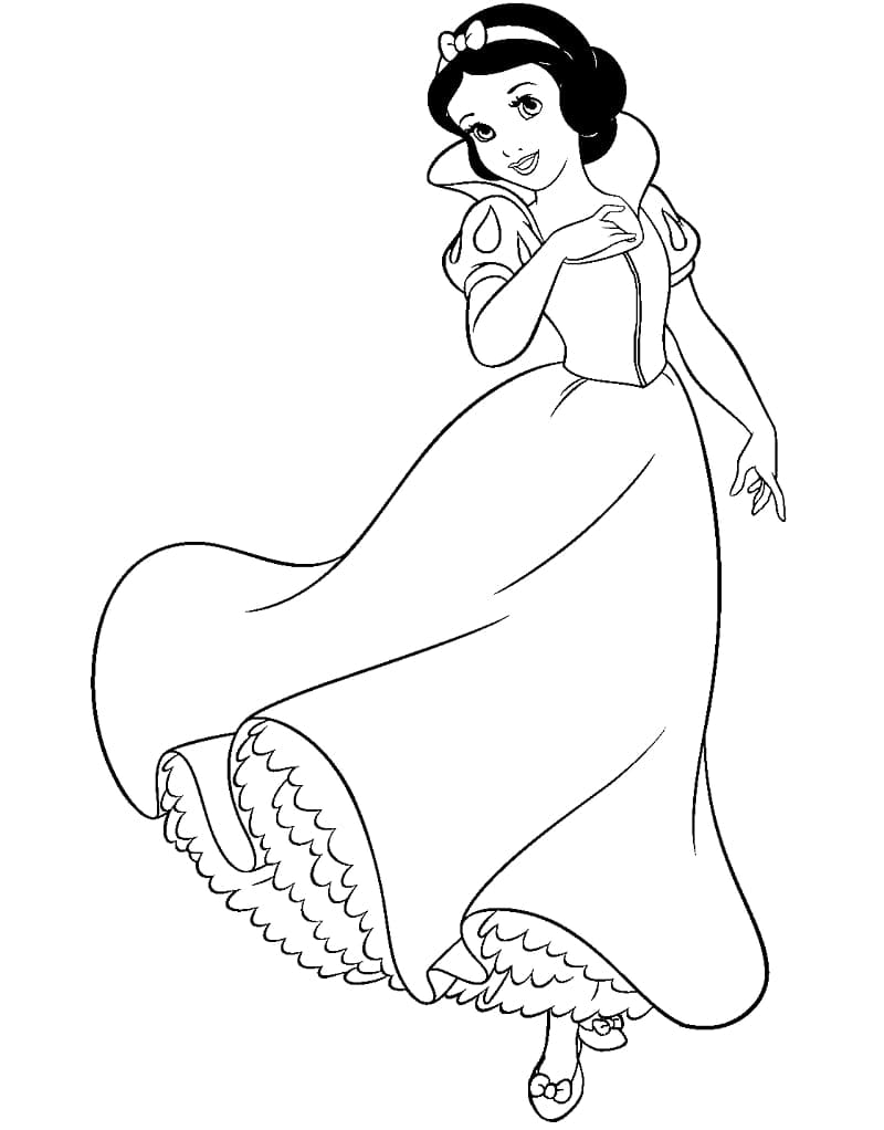 disney snow white coloring pages